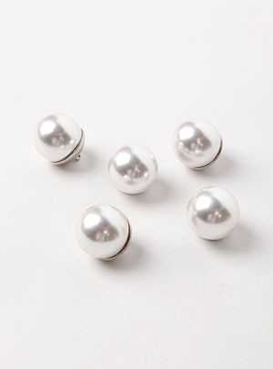 [pearl button] pearl bead button (18mm)