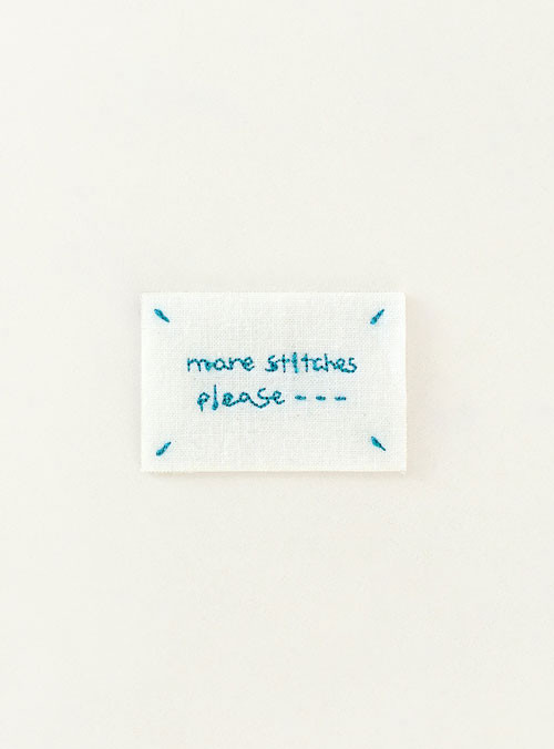 [Tag/Labels/Wappen] More Stitch Please Labels