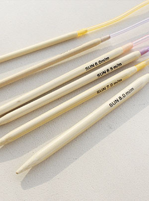 [ODM] 80cm rope needle (=Bamboo needle) (2.5mm~12mm)