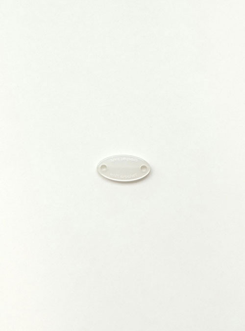 [Tag/Labels/Wappen] Plastic Oval Mother-of-pearl Labels