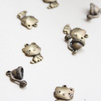 [Zipper/Zipper Ring/Charm] Fur hat charm