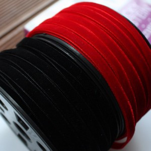 [ribbon/tape/Race] Velvet tape (1Hermp:90cm) (2 colors)