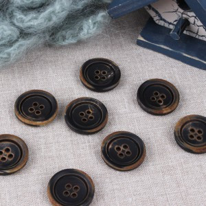 [Basic button] Black antique button (20mm)