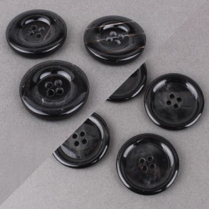[King Button] Concave Round Border King Button (40mm)