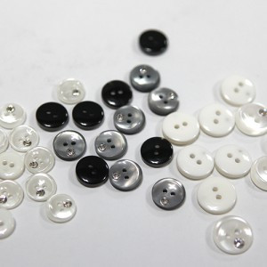 [Pearl Button] Cubic Round Button (11mm, 13mm, 15mm)