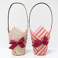 [Other materials]ribbon package basket