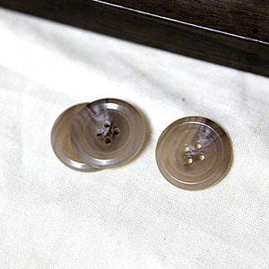 [Horn Button] Spotted Beige Horn Button (25mm)