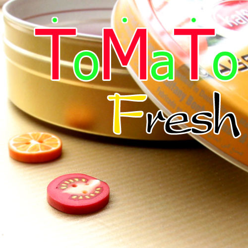 [Imported character button] Tomato button (15mm)