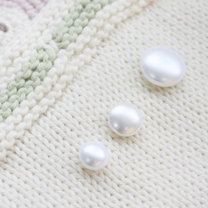 [pearl button] flat pearl button (11mm, 13mm, 15mm, 18mm)