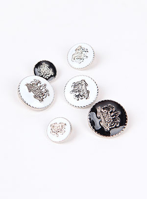[Suit Button] Silver royal Classic button (15mm/18mm/21mm/23mm)