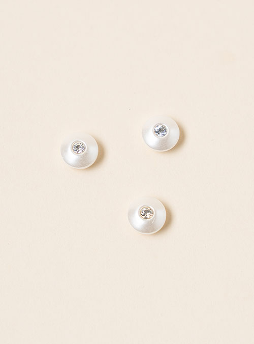 [Pearl Button] Pearl Cubic Button (12mm)