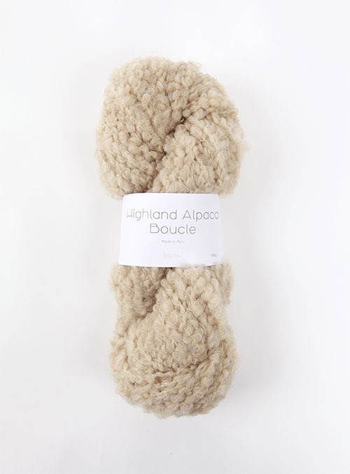 Highland Alpaca Boucle (1ball/100g±10g) Highland wool 70%, Alpaca 30%