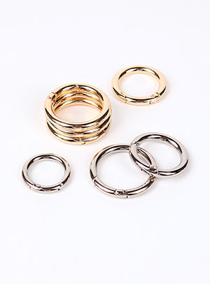 [Metal accessories] Metal key ring (open type O-ring) (20mm/29mm/35mm/40mm)