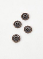 [Metal Button] Metal Round Frame Button (15mm)
