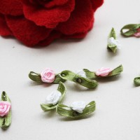 [Flower Stamen/Beads/Raw Stone] Rose Flower Decoration (1Pack)