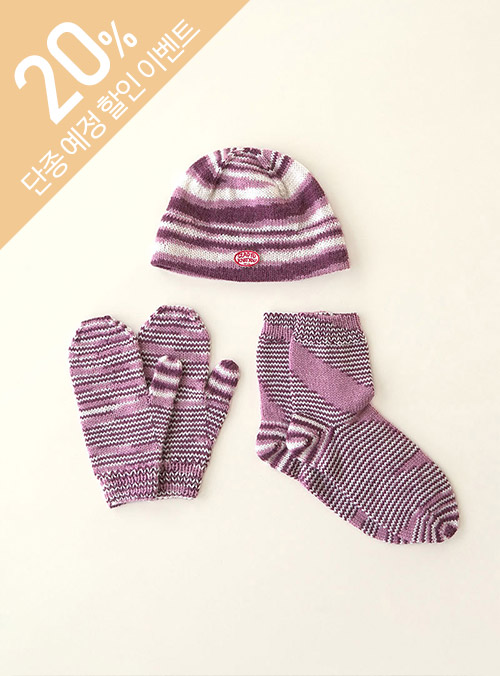 [DIY] Merino Print Short Beanie Gloves Socks (Video)