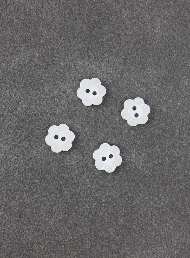  [Basic Button] Pure Flower Button (13mm)