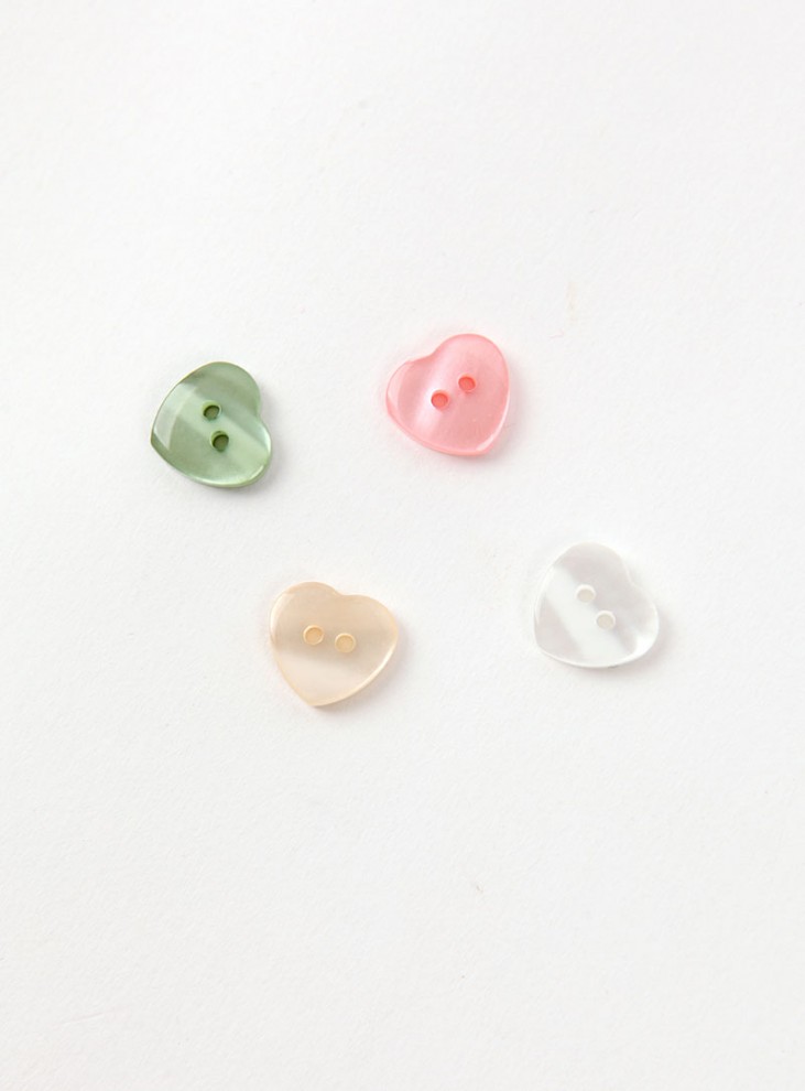 [Basic Button] Pure Heart Bling Button (13mm)