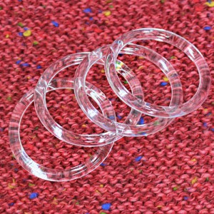 [Metal accessories] transparent ring (plastic) (3cm/4cm/5cm)