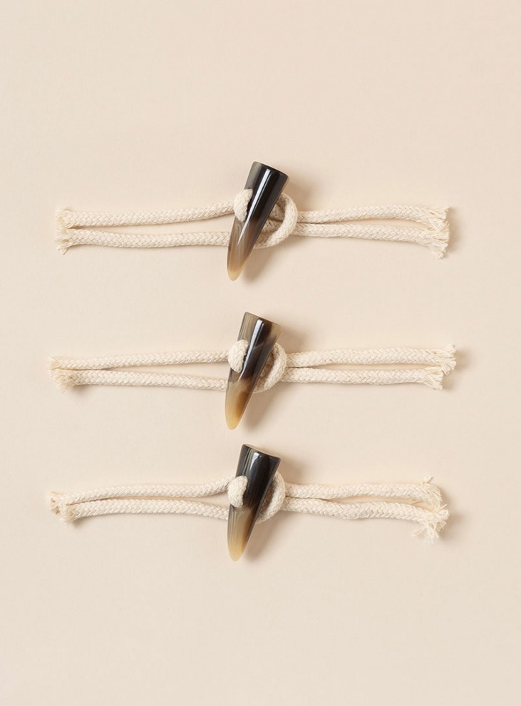 [Horn Button] Latte Toggle Button (Tteokbokki Duffle Coat)
