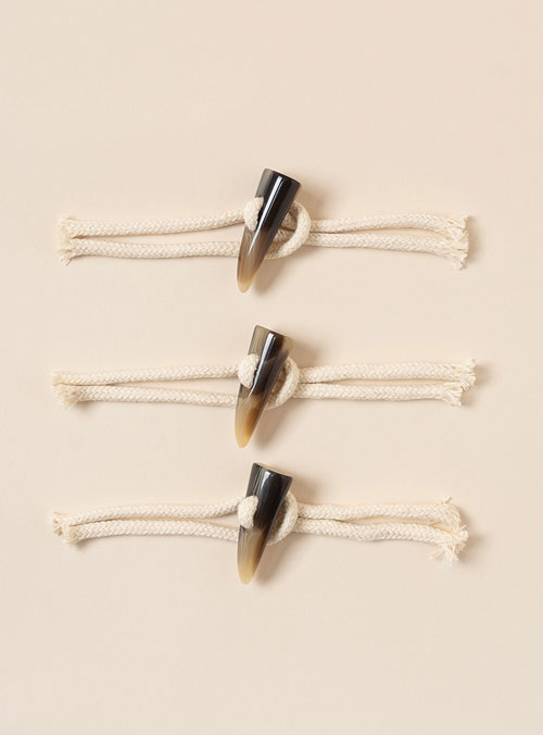 [Horn Button] Latte Toggle Button (Tteokbokki Duffle Coat)