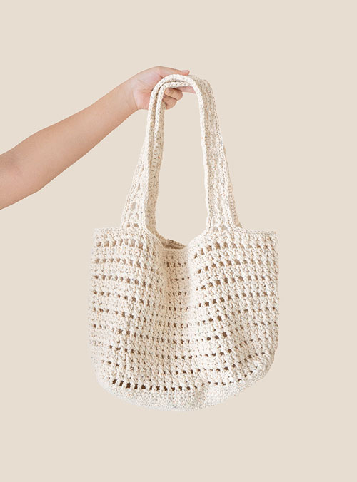 [DIY] New Cotton Nepcord Net Shoulder Bag (Video)