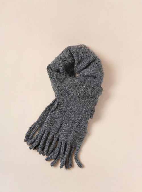 [DIY] Wool Alco Chunky Check Scarf (Video)