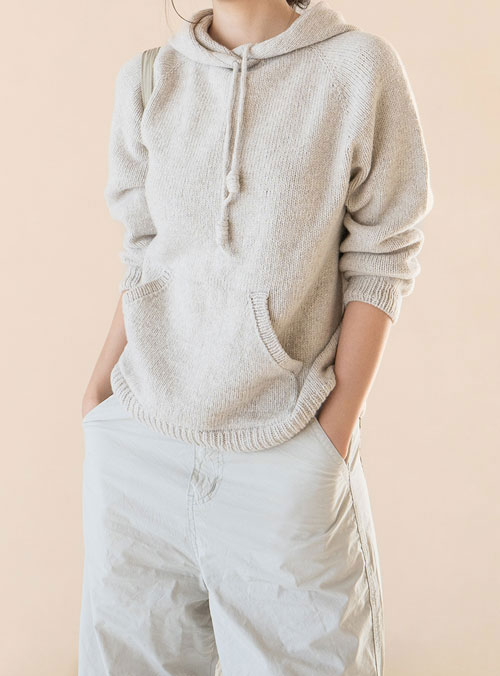 [DIY] The Cashmere Top Down Hood Knit