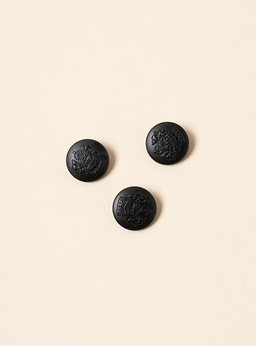 [Basic Button] Black Scotty Button (21mm)