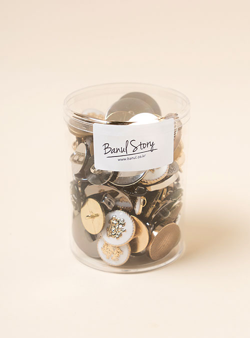 [Button] metal button (ring type) set
