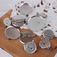 [Metal accessories] flat brooch pin (large, medium, small)