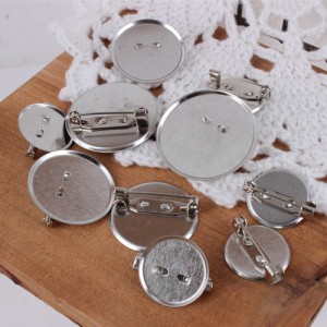 [Metal accessories] flat brooch pin (large, medium, small)