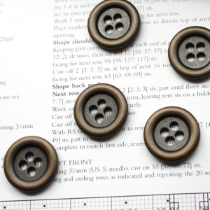 [Metal Button] Round 3D Frame Button (23mm)