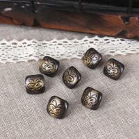 [Metal Button] Butterfly Cinnamon Candy (9mm)