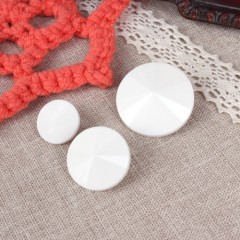 [Basic Button] 16-sided cone White (23mm)