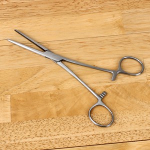 [Pin holder/Measurement tape/Scissors/Sewing hook] Forceps scissors (18cm-straight) (Cotton stuffing tool)