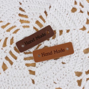 [Tags/Labels/Wappen] Round Handmade Leather Tag