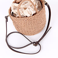 [Bag Accessories] Leather Cross String
