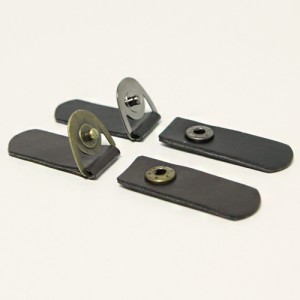 [Other Buttons] Full Leather Snap Button Belt Decoration