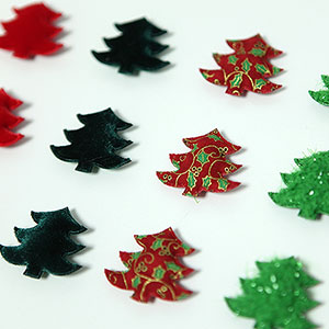 [Applique/brooch] Christmas tree applique