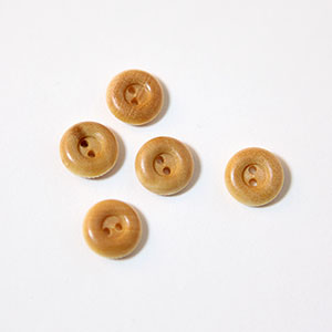 [Basic Button] Convex Edge Wood Pattern Button (12mm)