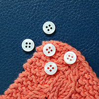 [Basic Button] Mini Thick Frame 4 Hole Button (9mm)
