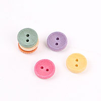 [Wooden Button] Retro Concave Wooden Button (11mm)