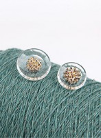 [Horn Button] Gold Waffle Button (15mm/18mm/21mm/25mm)