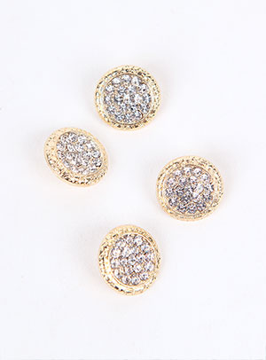 [Metal Button] Crystal Seed Button (17mm)