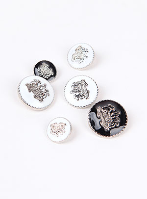 [Suit Button] Silver royal Classic Button (15mm/18mm/21mm/23mm)