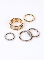 [Metal accessories] Metal key ring (open type O-ring) (20mm/29mm/35mm/40mm)