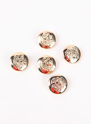 [Metal Button] Gold Scotty Button (21mm)