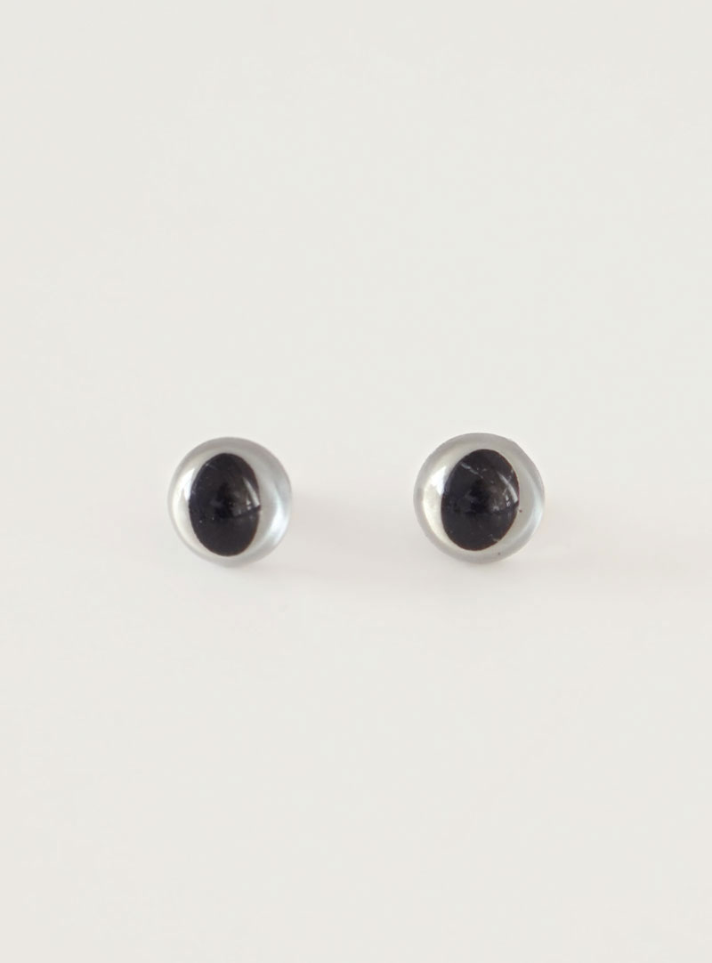 [Doll Accessories] Gray Cat Eye Screw Eyes (10mm, 12mm)