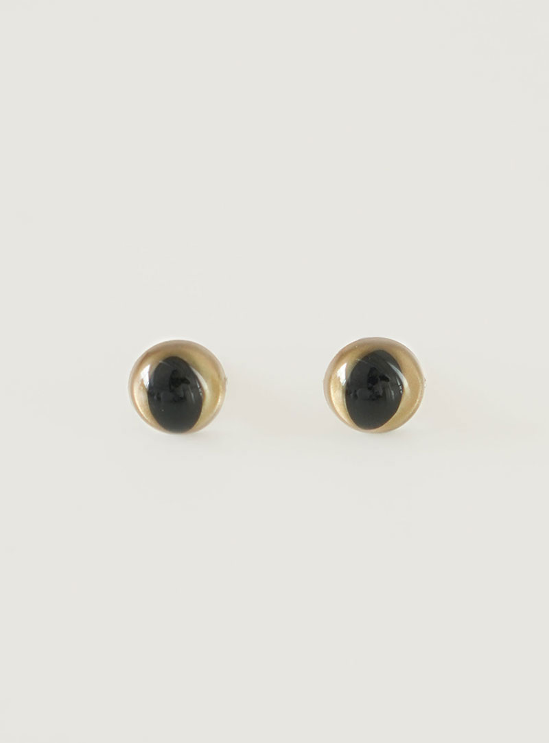[Doll Accessories] Gold Cat Eye Screw Eyes (10mm, 12mm)